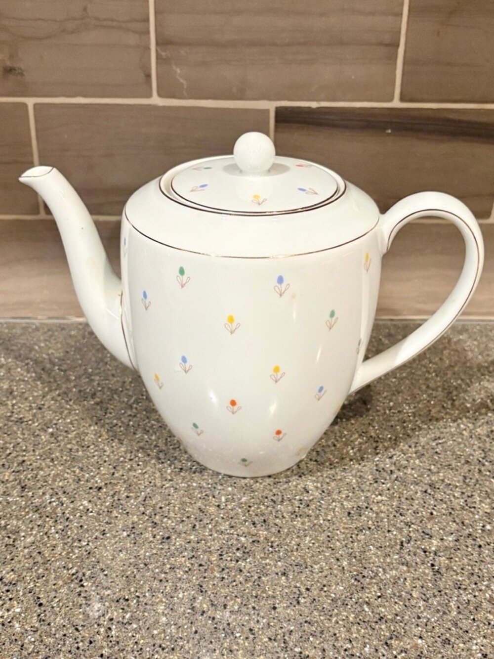 VTG Arzberg abstract tulip teapot